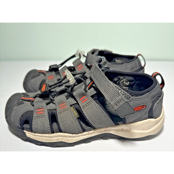 Keen Newport Neo H2 Sandals Grey/Orange Kids Size 13 - Picture 2 of 7